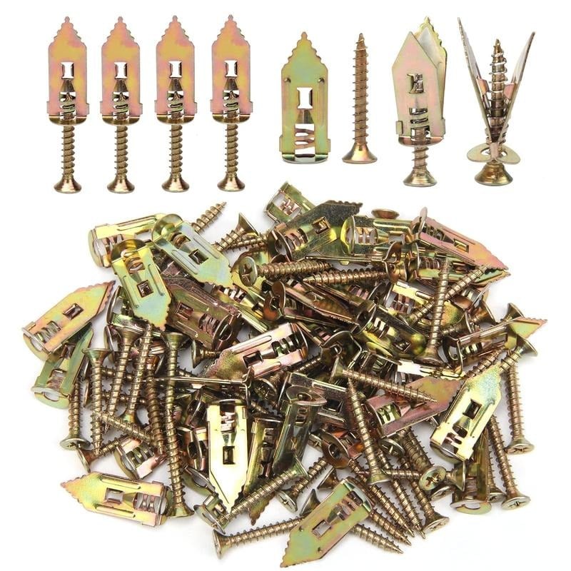 🔥Last Day 50% OFF -🔩40PCS Self-Drilling Drywall Anchors and Screws Kit