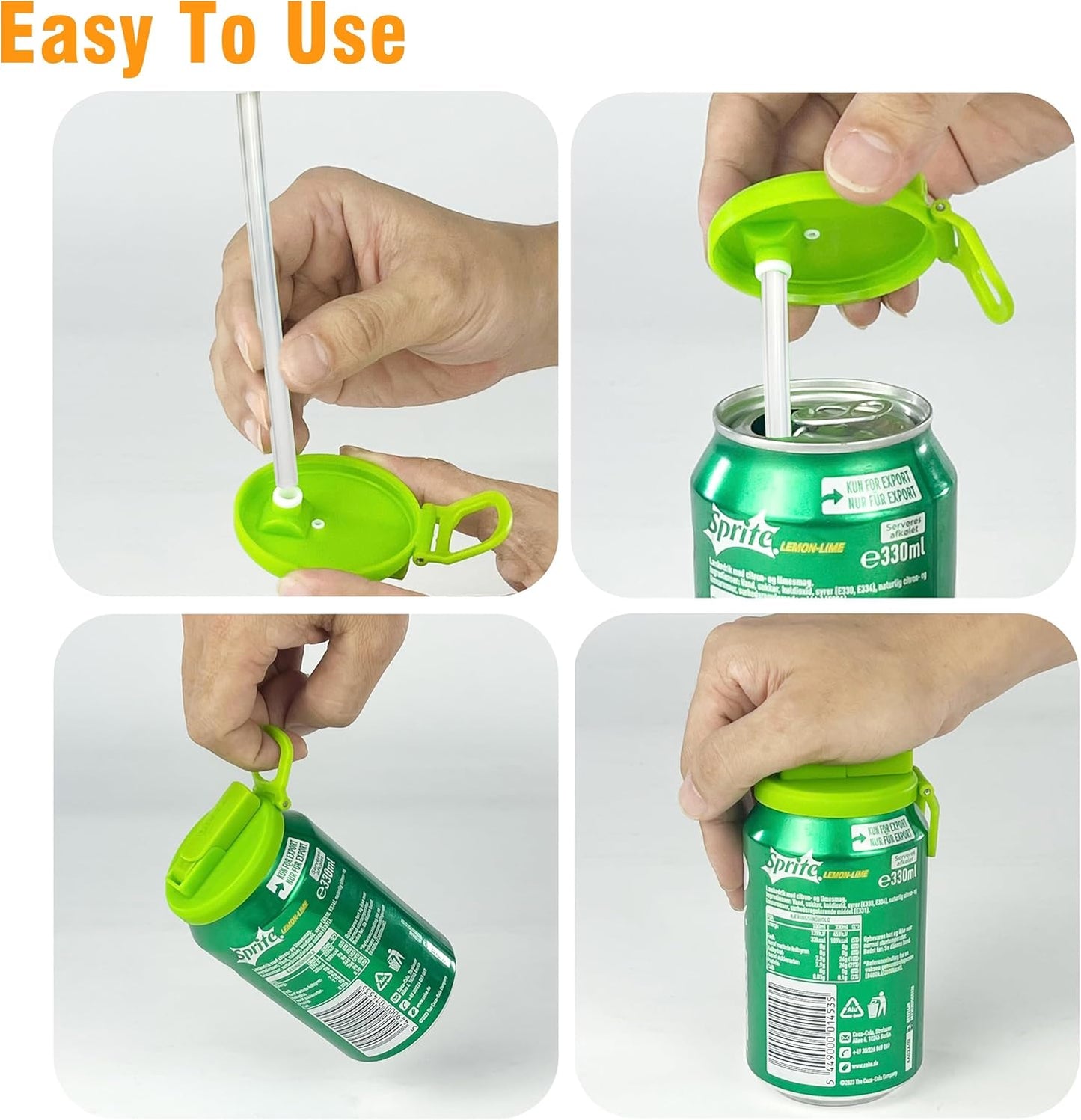 Last Day 49% OFF 💥 Color Soda Can Lids With Straw