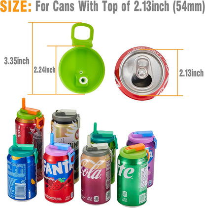 Last Day 49% OFF 💥 Color Soda Can Lids With Straw