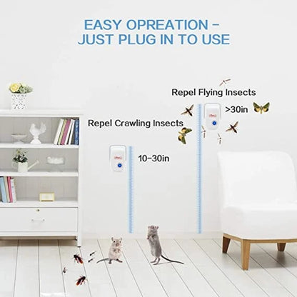 🔥BUY 1 GET 1 FREE🔥Ultrasonic Pest Repeller for Mosquito, Cockroaches, Rats, Ants, Lizards, Spiders, Etc