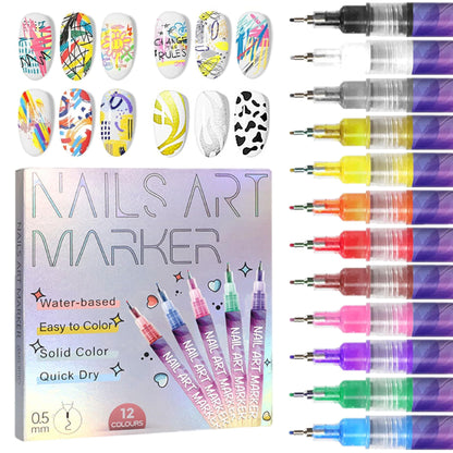 Last Day 49% OFF🎨12 Colors Nail Art Pens Set