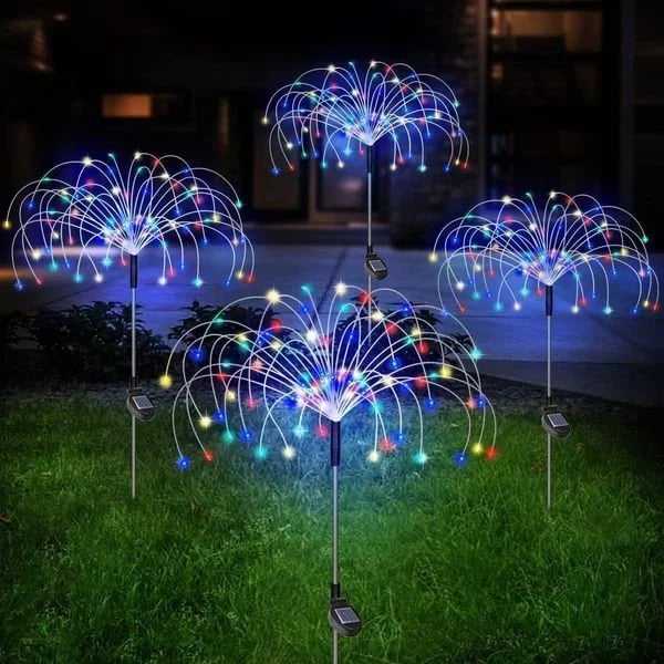 BUY MORE GET MORE FREE 49%off🔥🔥Waterproof Solar Garden Fireworks Lamp