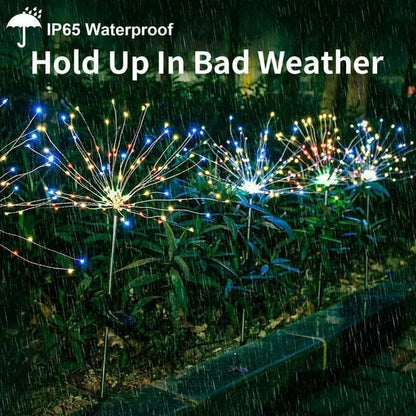 BUY MORE GET MORE FREE 49%off🔥🔥Waterproof Solar Garden Fireworks Lamp