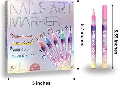 Last Day 49% OFF🎨12 Colors Nail Art Pens Set