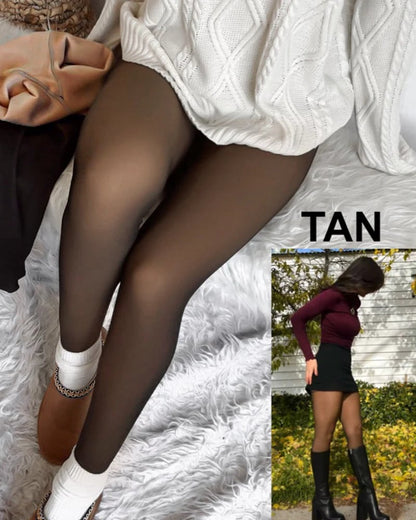 Magic Velvet Lined Leggings • Closed Foot (Looks Like Pantyhose)