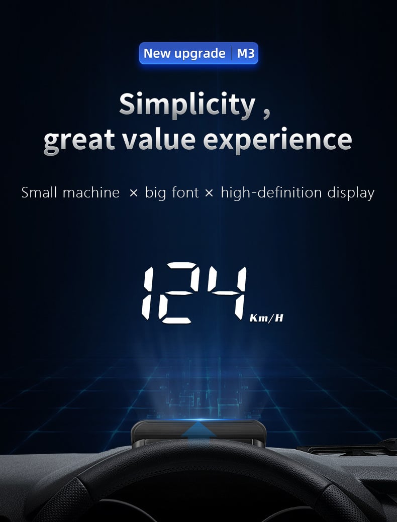 Last Day 49% OFF 🔥 Car Head Up Display Projector Speedometer