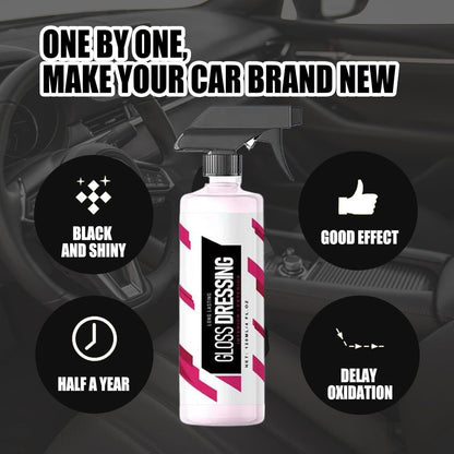 Gloss Dressing - Plastic decoration and tire polish, automotive plastic repair agent