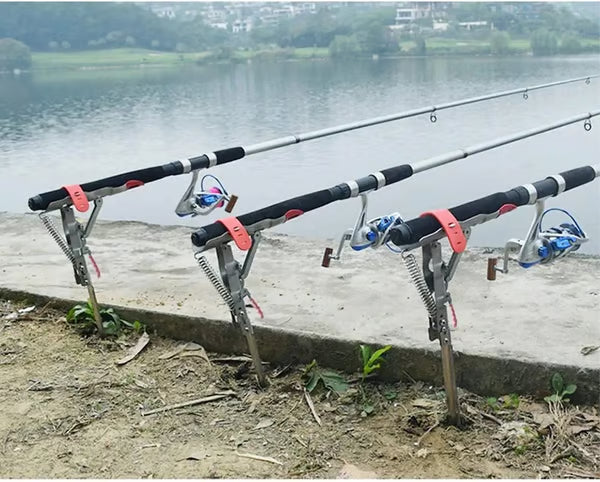 🔥🎣 2025 Hot Sale 49% OFF – Automatic Fishing Rod Holder 💥 Auto Hook, Relax & Reel In! 🎯
