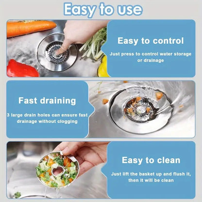 ⏰ Limited Stock – Buy 1 Get 1 FREE + 49% OFF!🚨 🚨  3-in-1 Sink Filter That Transforms Your Kitchen Drainage!