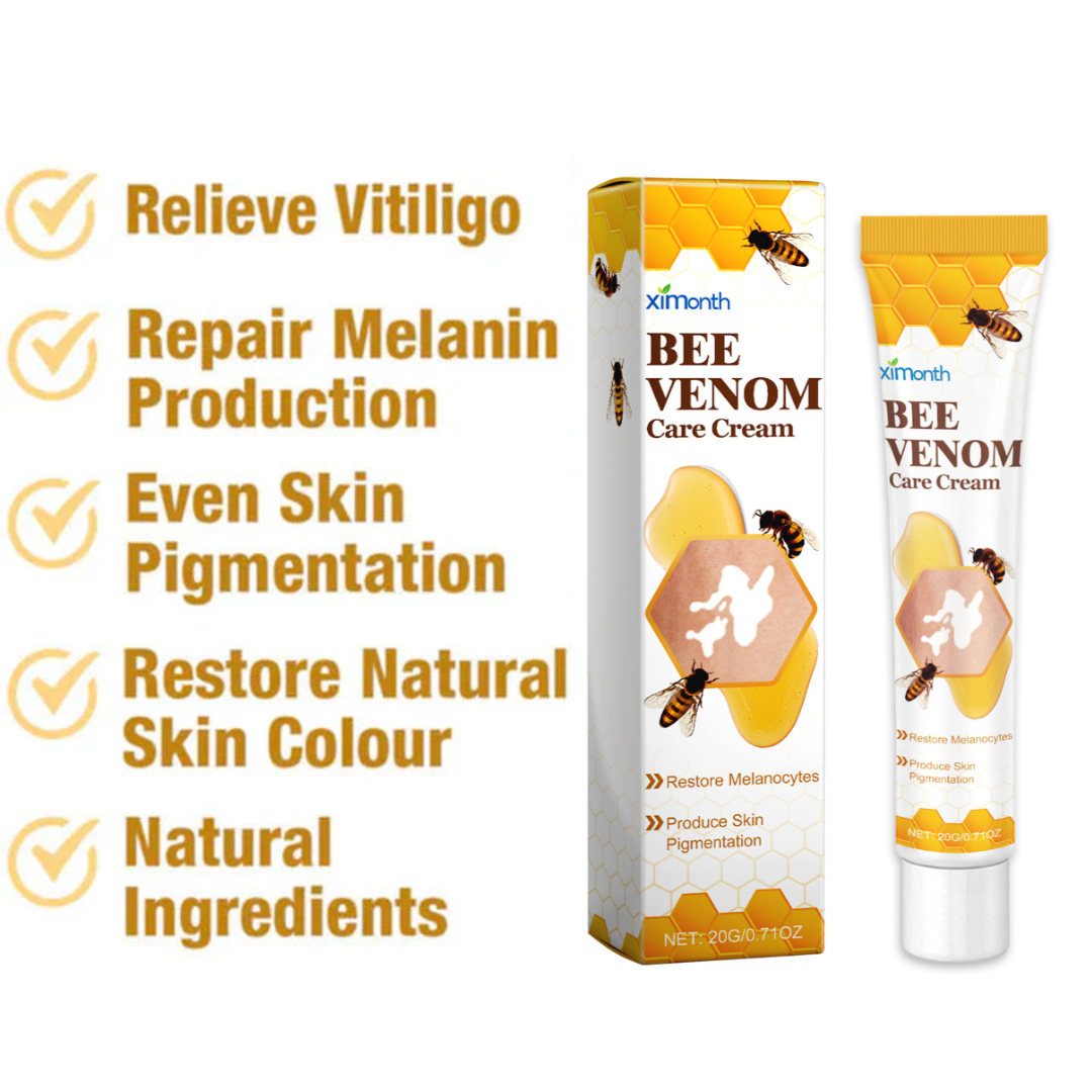 💥 49% OFF Limited Time! Bee Venom Vitiligo Treatment Cream 🐝 | Restore Your Skin's Natural Glow 🌟