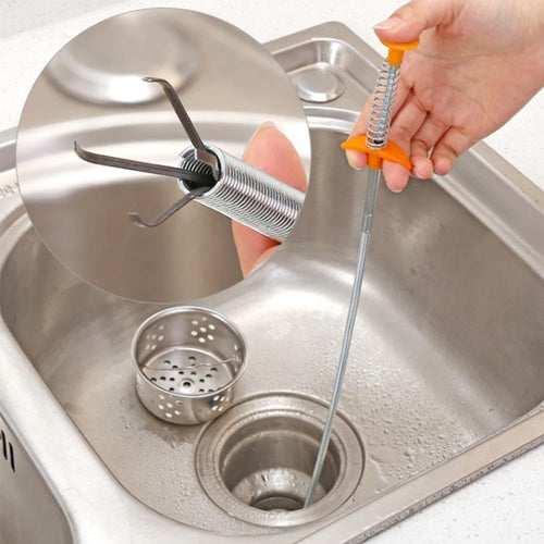 🔥🔥🎁Flexible Grabber Claw Pick Up Reacher Tool with 4 Claws Bendable Hose Pickup Reaching Assist Tool for Litter Pick, Home Sink, Drains, Toilet