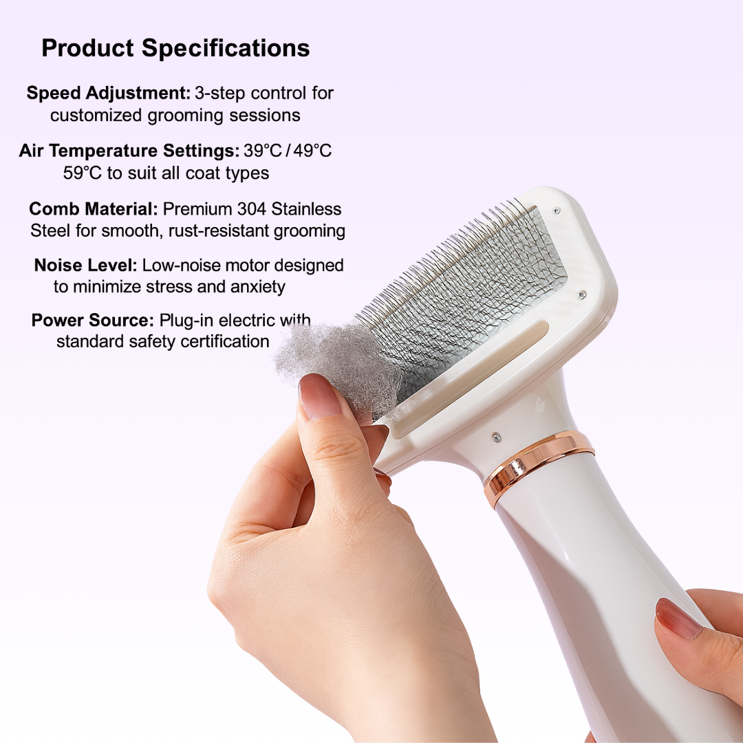 🔥BEST SALE 49%off🔥Pet Grooming Dryer Comb