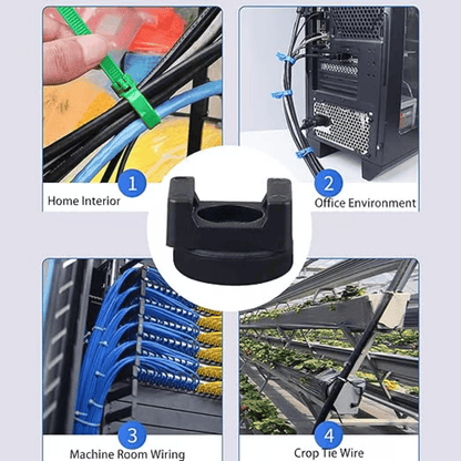 Magnetic Cable Zip Tie Mount Kit – Smart, Flexible Cable Management for Every Space