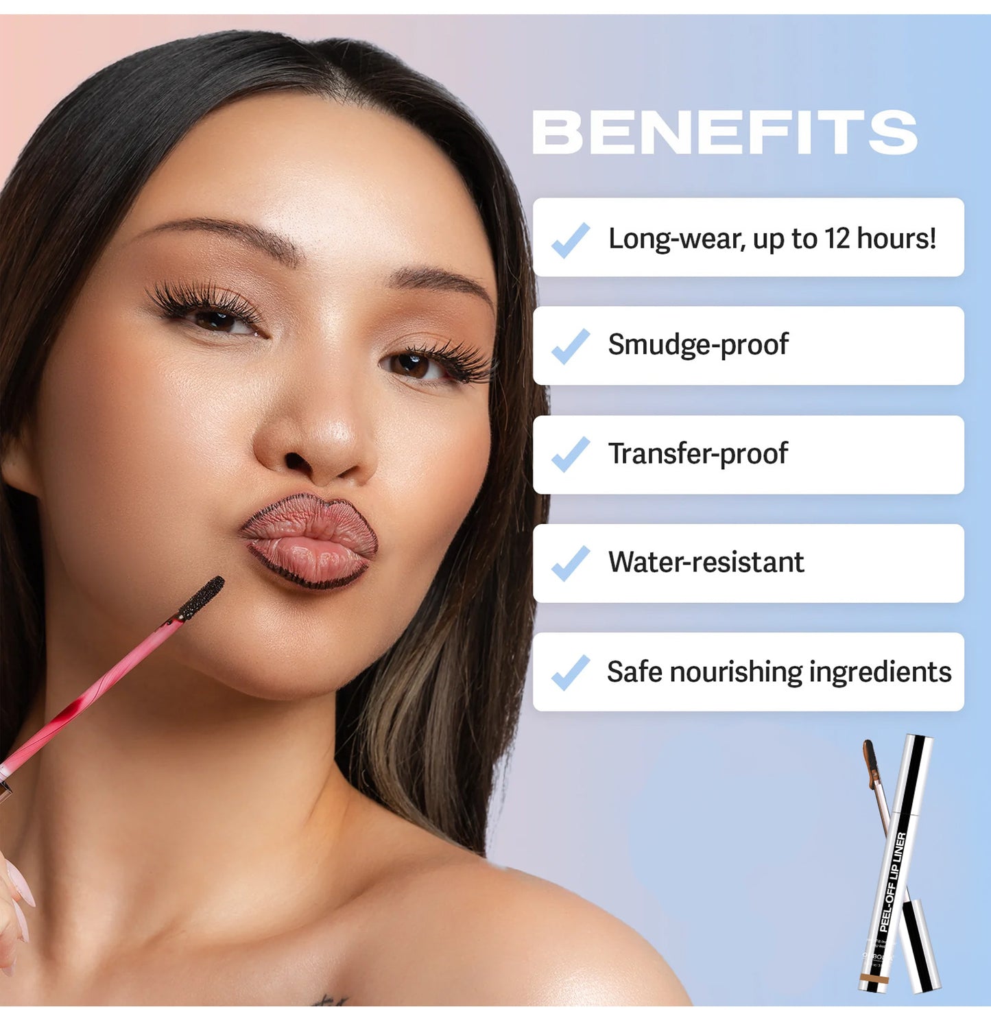 🎁 Last Day Buy 1 Get 2 Free🎁 Peel-Off Lip Liner Stain - All Day & Night Lipliner