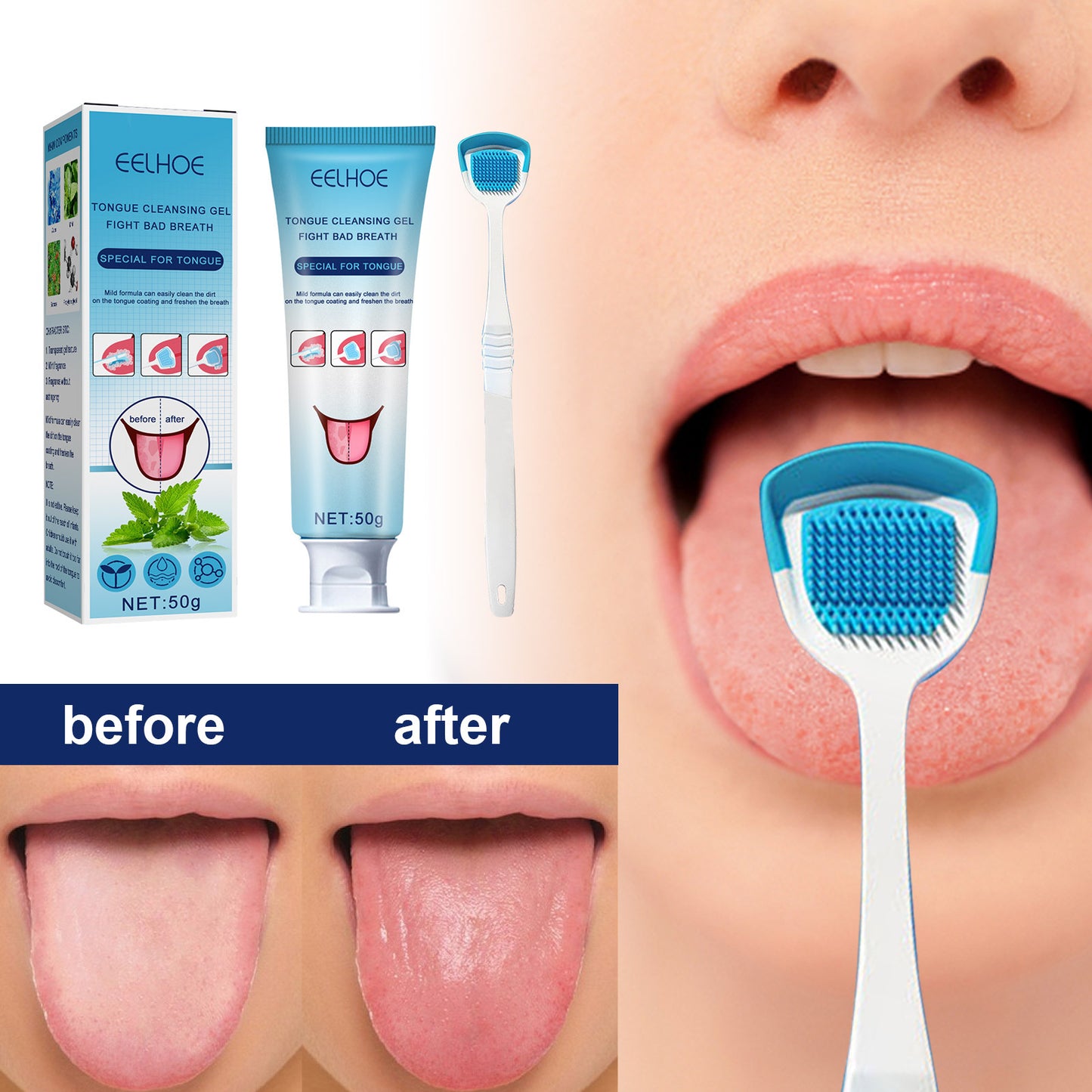 Probiotic Tongue Cleaning Gel Set(Buy 3 Get Free Shipping)