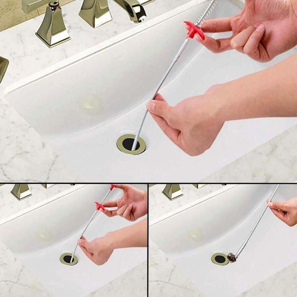 🔥🔥🎁Flexible Grabber Claw Pick Up Reacher Tool with 4 Claws Bendable Hose Pickup Reaching Assist Tool for Litter Pick, Home Sink, Drains, Toilet