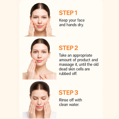 🔥2025 HOT SALE-49% OFF🔥Orange Exfoliating Gel Facial Cleansing Whole Body Scrub Dead Skin Custard