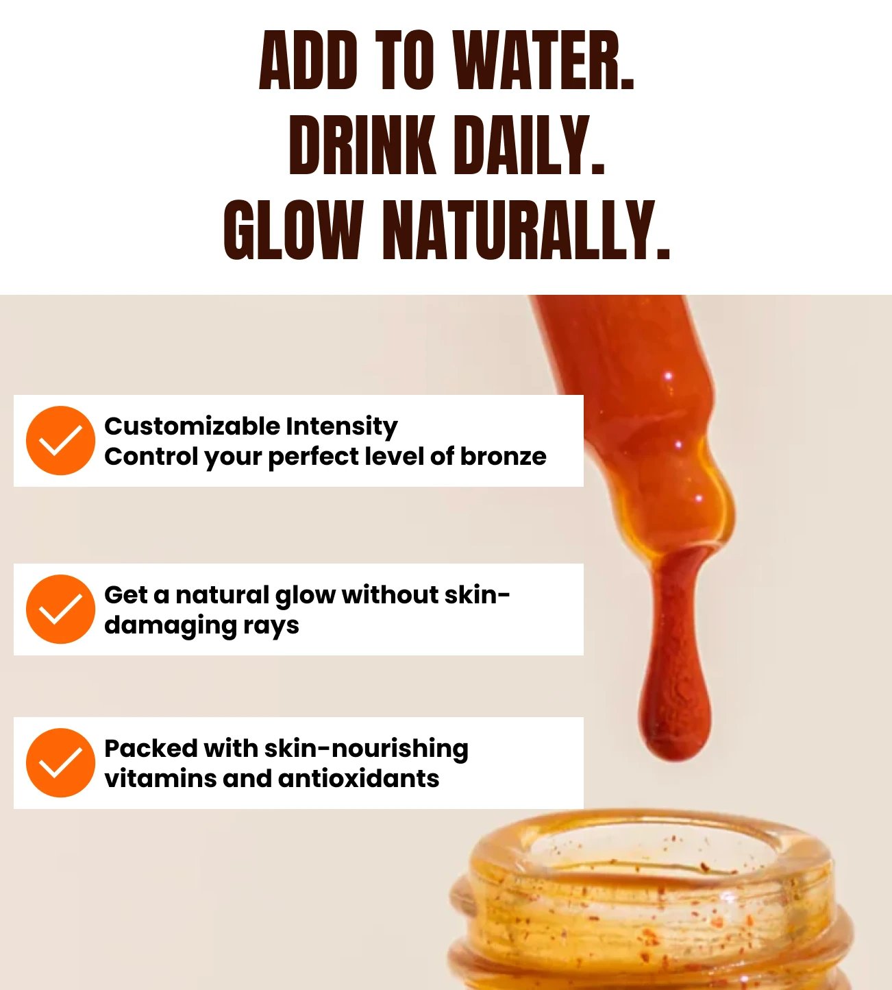 Sunless Tanning Drops