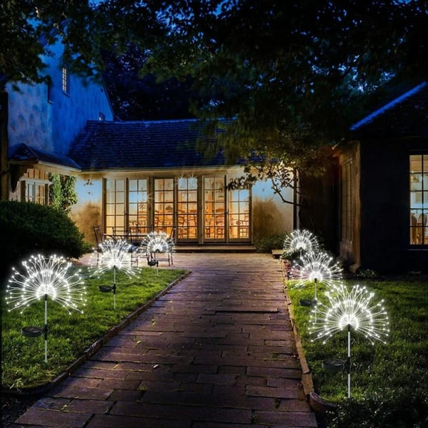 BUY MORE GET MORE FREE 49%off🔥🔥Waterproof Solar Garden Fireworks Lamp