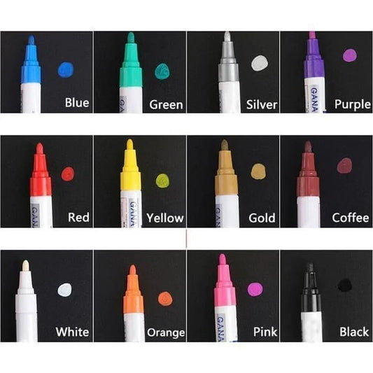 Waterproof Tire Paint Pen💜🧡💛💚💙🤎🖤