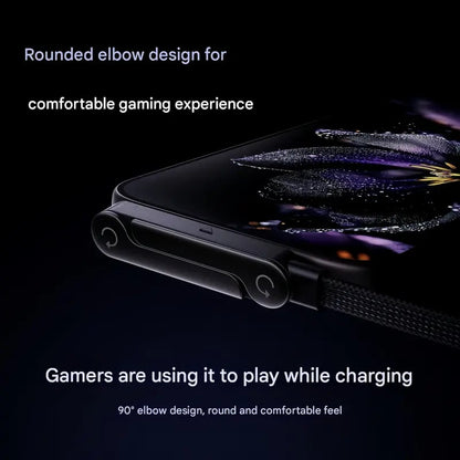 🔥📱240W Braided Fast Charge Cable With Built-in Phone Stand