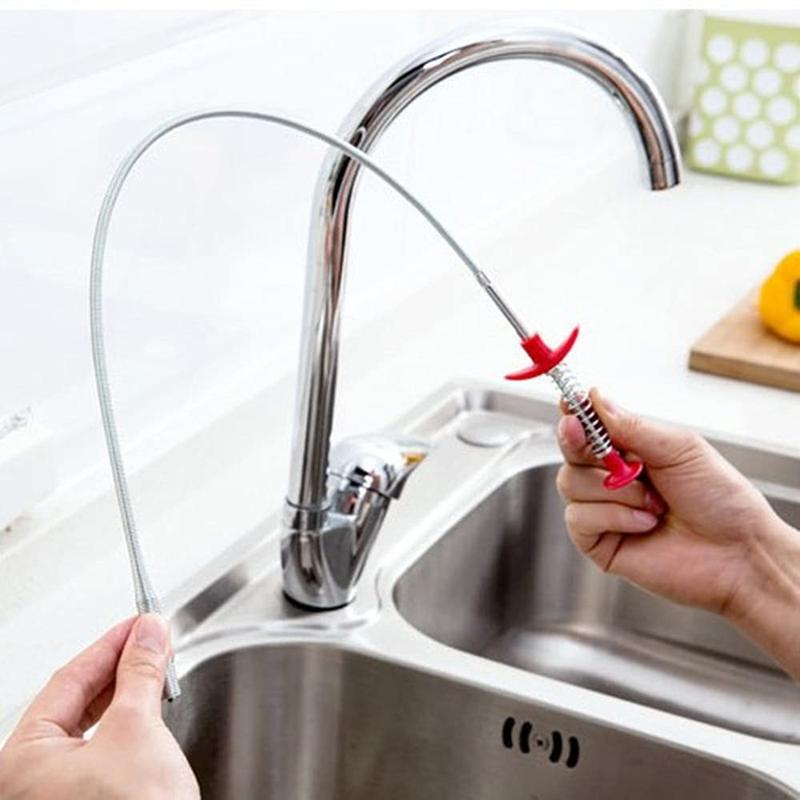 🔥🔥🎁Flexible Grabber Claw Pick Up Reacher Tool with 4 Claws Bendable Hose Pickup Reaching Assist Tool for Litter Pick, Home Sink, Drains, Toilet