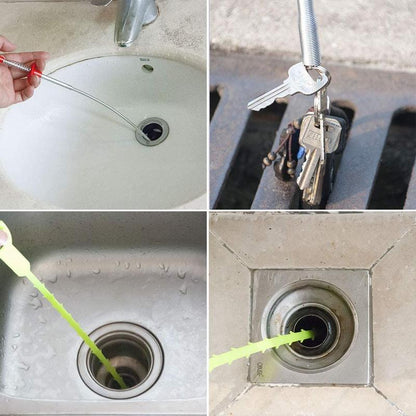 🔥🔥🎁Flexible Grabber Claw Pick Up Reacher Tool with 4 Claws Bendable Hose Pickup Reaching Assist Tool for Litter Pick, Home Sink, Drains, Toilet