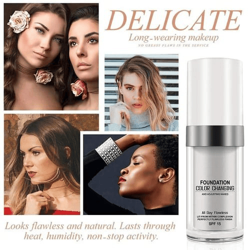Never Buy the Wrong Foundation Again!🔥Colour Changing Mature Skin Foundation🎁