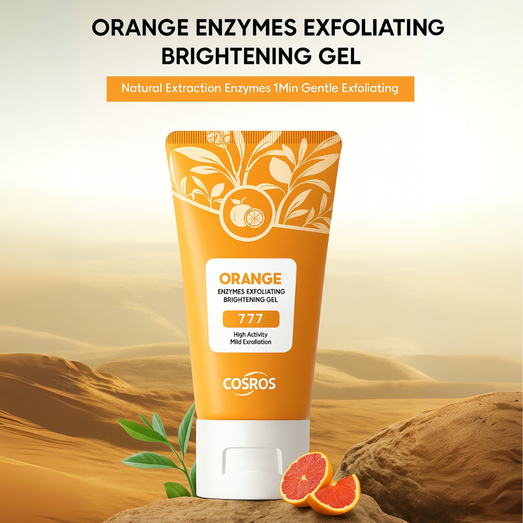 🔥2025 HOT SALE-49% OFF🔥Orange Exfoliating Gel Facial Cleansing Whole Body Scrub Dead Skin Custard