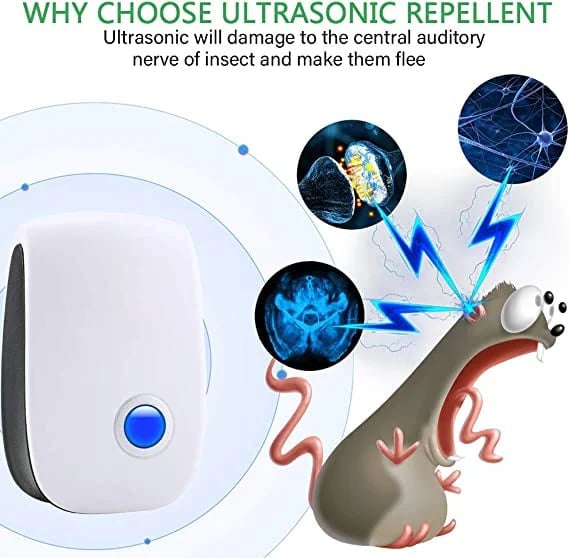 🔥BUY 1 GET 1 FREE🔥Ultrasonic Pest Repeller for Mosquito, Cockroaches, Rats, Ants, Lizards, Spiders, Etc