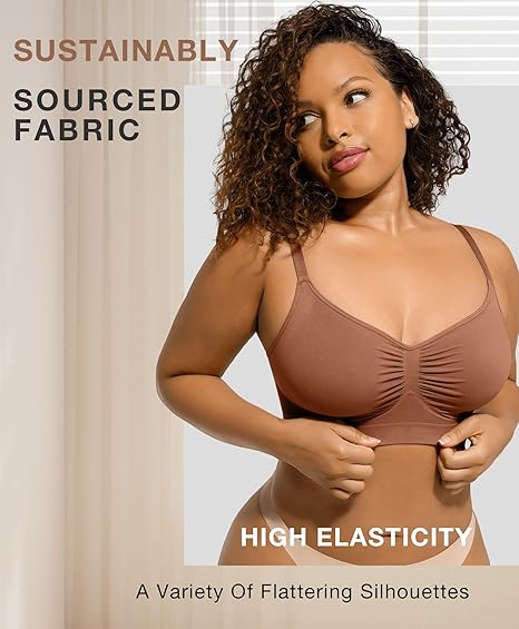Last Day Promotion 49% OFF🔥Women's Full Coverage Non-Padded Wireless Sculpt Bra💖