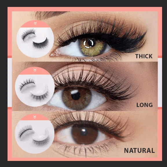 Instant Beauty, No Glue Needed!🔥Reusable Self Adhesive Eyelashes🔥