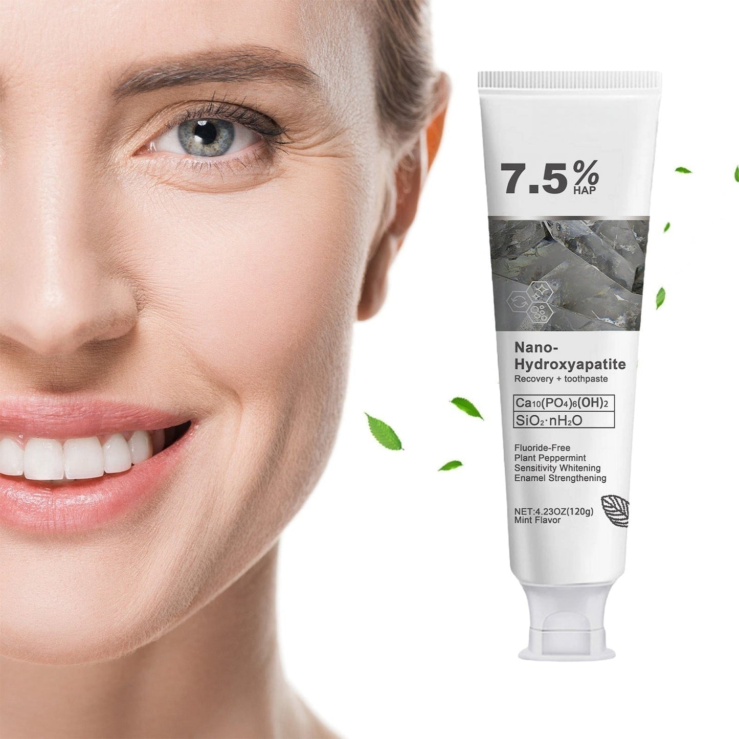 BeautyNue™Fluoride-Free Hydroxyapatite Toothpaste 🦷✨🔬