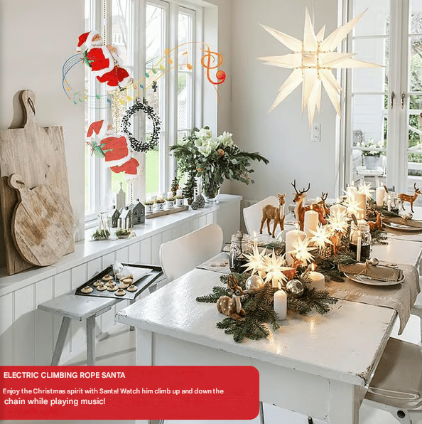 🎅Electric Bead Climbing Santa Claus Musical Toy