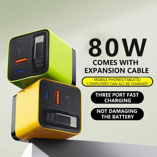 📈⚡3-in-1 80W GaN Charger 🔌 49% OFF – Limited Time 🛒