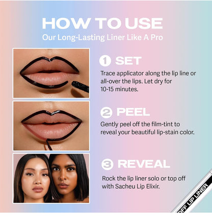 🎁 Last Day Buy 1 Get 2 Free🎁 Peel-Off Lip Liner Stain - All Day & Night Lipliner