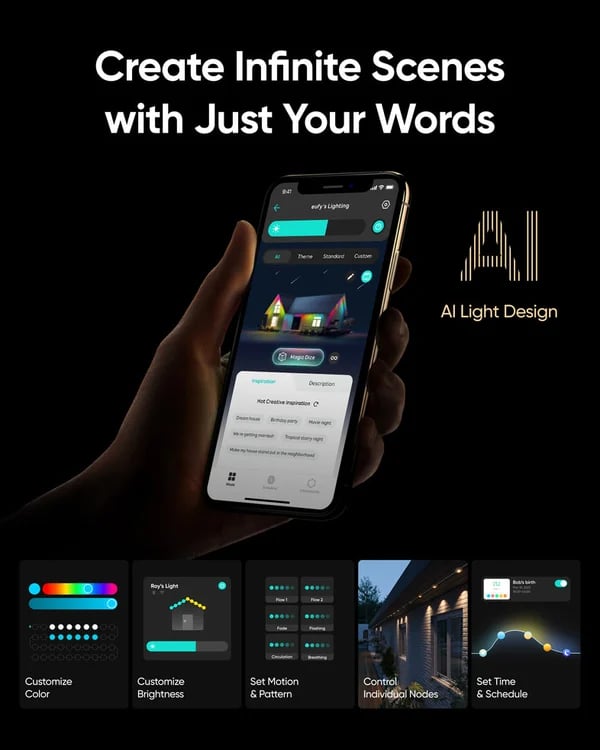 🎄Hot Sale 49% OFF🔥Outdoor waterproof smart leather cord light