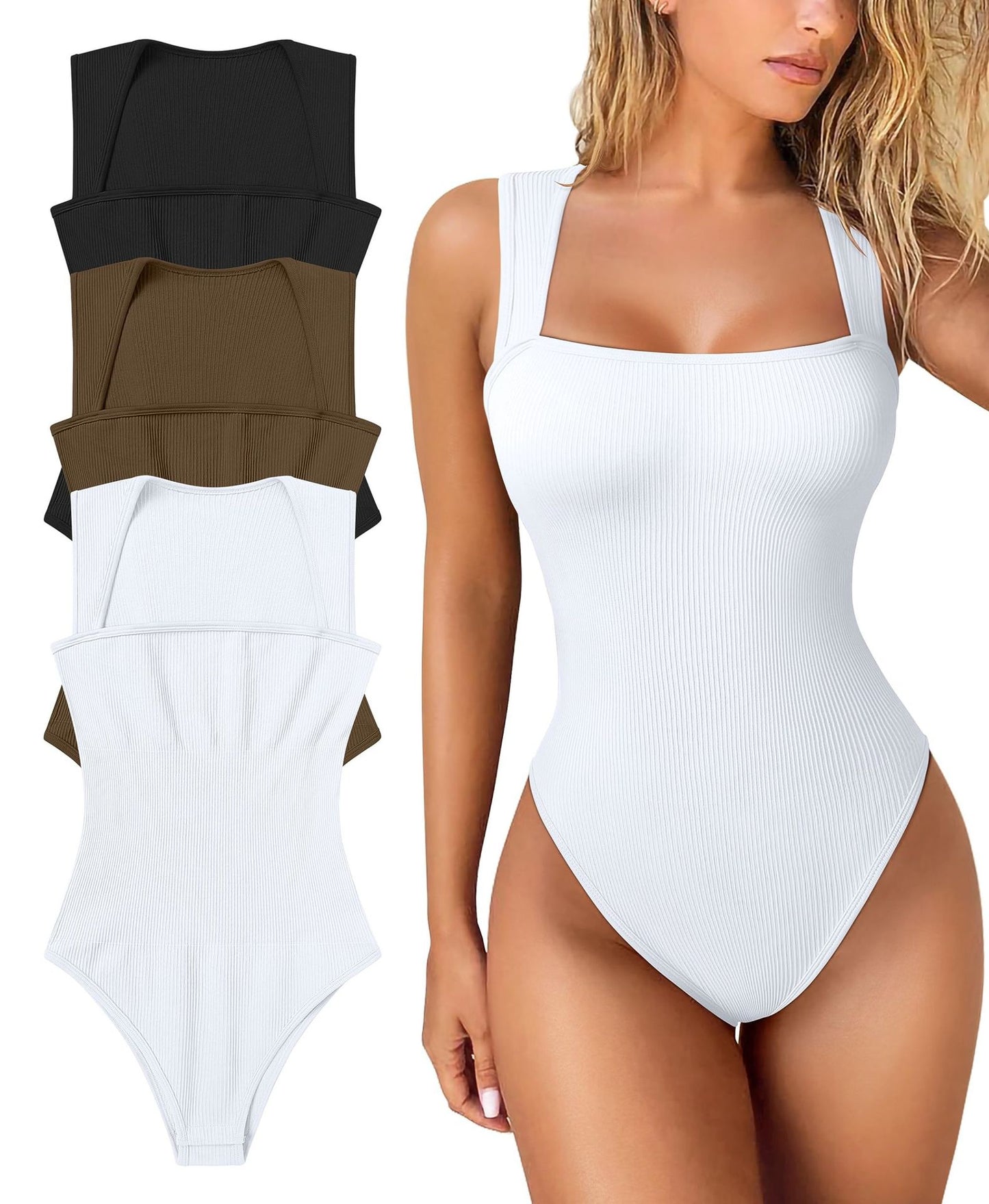 Last Day 49% OFF🔥Sleeveless Tummy Control Tank Tops Bodysuits