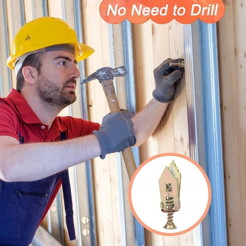 🔥Last Day 50% OFF -🔩40PCS Self-Drilling Drywall Anchors and Screws Kit