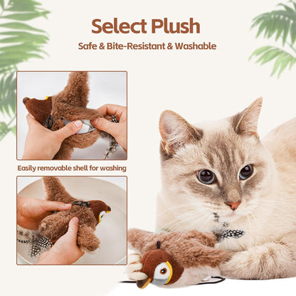 Last Day 49% OFF - 🐾Interactive Chirping Bird Cat Toy