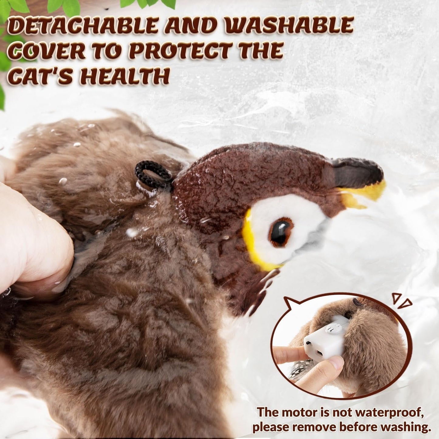 Last Day 49% OFF - 🐾Interactive Chirping Bird Cat Toy