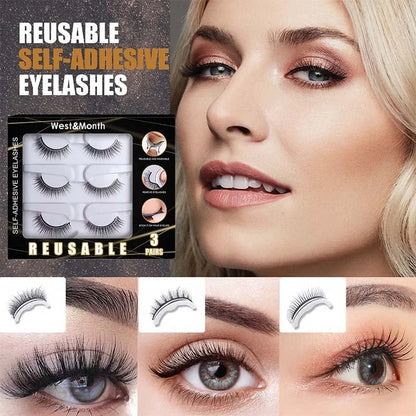 Instant Beauty, No Glue Needed!🔥Reusable Self Adhesive Eyelashes🔥