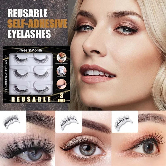 Instant Beauty, No Glue Needed!🔥Reusable Self Adhesive Eyelashes🔥
