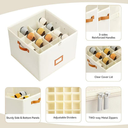 🔥 Fabric Shoe Organizer Storage Box