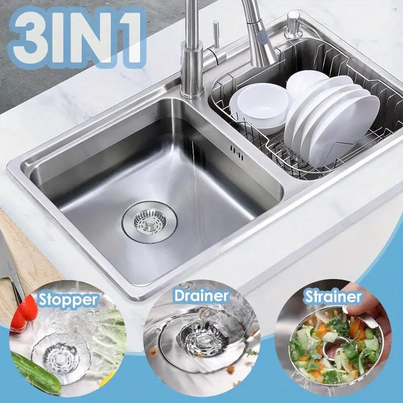 ⏰ Limited Stock – Buy 1 Get 1 FREE + 49% OFF!🚨 🚨  3-in-1 Sink Filter That Transforms Your Kitchen Drainage!