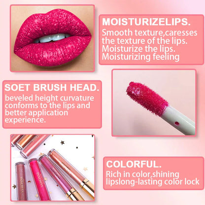 🔥Sale-49% OFF！Metallic Liquid Diamond Glitter Lipstick