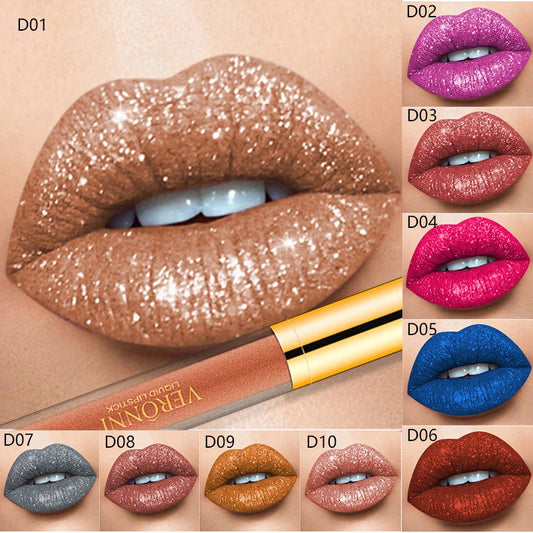🔥Sale-49% OFF！Metallic Liquid Diamond Glitter Lipstick