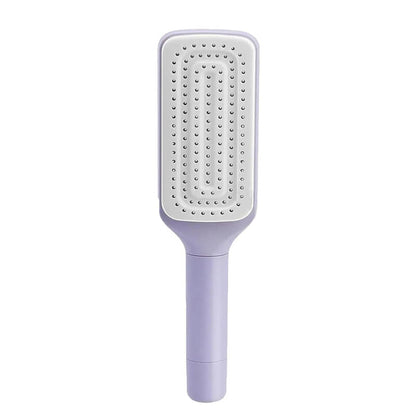4 In 1 Self Cleaning Hair Brush Anti-Static Massage Comb Scalable Rotate Lifting