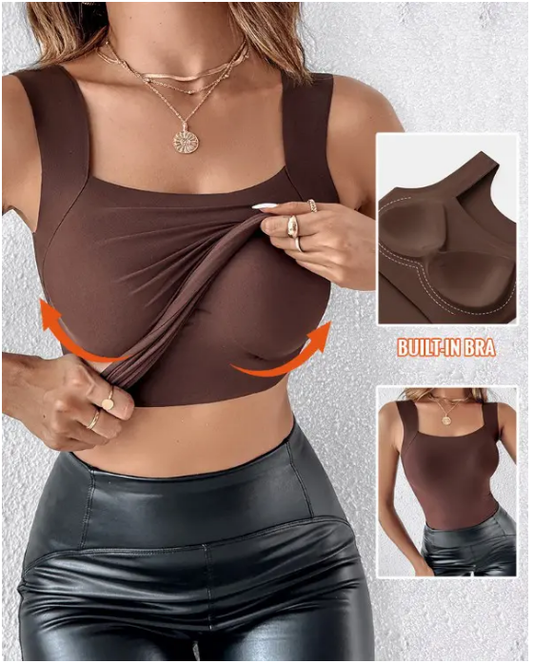🔥U Neck Shapewear Built-in Bra Tank (🎁⏰Final Day: BUY 2 GET 1 FREE)