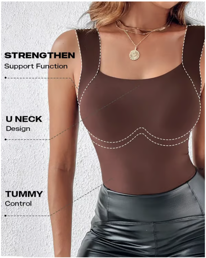 🔥U Neck Shapewear Built-in Bra Tank (🎁⏰Final Day: BUY 2 GET 1 FREE)